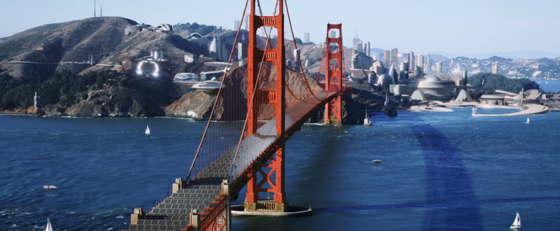 The Golden Gate Bridge is decked with solar panels in Discovery’s season 2 finale.